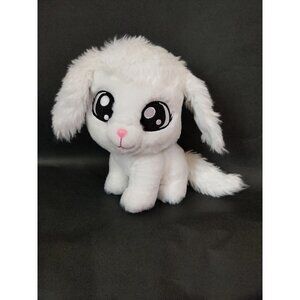 Blip Tic Tac Toy XOXO White Puppy Dog Plush Stuffed Animal Glitter Friend 8"